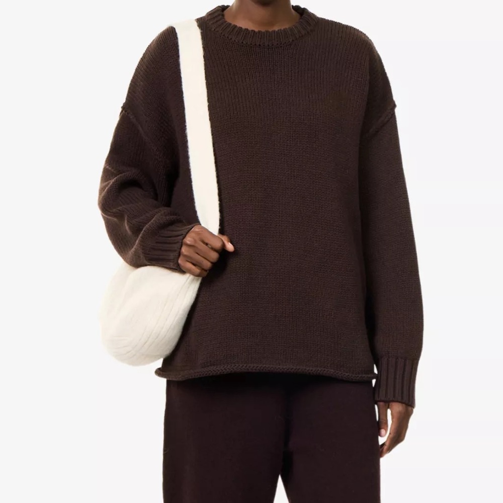 DISSH Roy Brown Chocolate Oversized Longline Knit Jumper